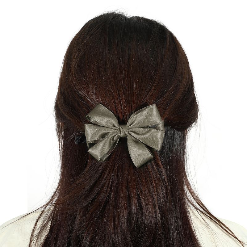 Unique Bargains Women's Fabric Large Bowknot Hair Clips, 2 of 8