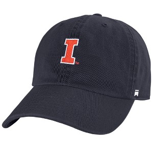 University Of Illinois Team Logo Adult Dad Cap Navy OS - 1 of 4
