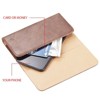 LUXMO Large Horizontal Universal Leather Pouch- Brown - 3 of 4