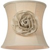 Springcrest Set of 2 Drum Lamp Shades Almond Flower Small 11" Top x 12" Bottom x 11" High Spider Replacement Harp Finial Fitting - 3 of 4