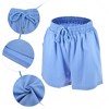 Unique Bargains Women's Flowy Running Shorts Casual High Waisted Workout Shorts 1Pc - 3 of 4