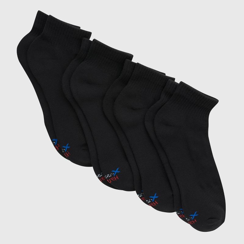 Hanes Premium Men's Comfort Fit Ankle Socks 4pk - 6-12, 2 of 4