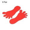 Unique Bargains PVC Waterproof Decal Self-Adhesive Wall Footprint Sticker 9 Pair - 3 of 4