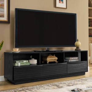 63''Entertainment Center For TVs Up To 75 Inch,Modern Minimalist TV Stand With Wood Drawers,Media Console for Living Room-Maison Boucle - 1 of 4
