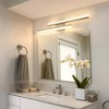 DORESshop 2-Light Minimalist Black/ Nickel LED Wall Sconce with  Acrylic Accent , Modern Wall Light for Bedroom, Living Room - 3 of 4