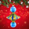 Cody Foster 5.0 Inch Merry & Bright Spindle Christmas Tree Ornament , Glass Top Shape Vintage (1PC) - 4 of 4