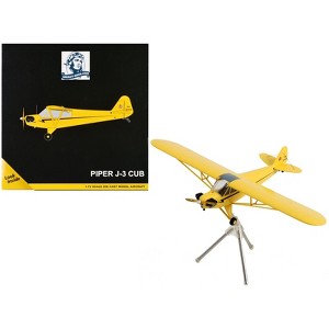 Piper J-3 Cub Light Aircraft Yellow w/Black Stripes "Gemini General Aviation" Series 1/72 Diecast Model Airplane by GeminiJets - 1 of 3