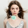 Unique Bargains Prom Wedding Adjustable Delicate Fabric Camellia Choker Necklace 82.68" - 4 of 4