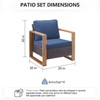 Gymojoy 4 Pieces Outdoor Patio Chairs Club Chair Set for Garden - 2 of 4