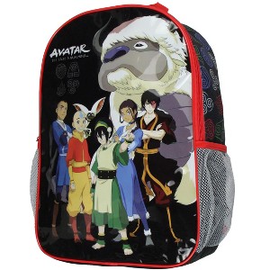 Intimo Avatar The Last Airbender Aang Zuko Katara Toph Appa Travel School 17' Backpack Black - 1 of 4