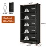 Resenkos Bookshelf, Bookcase Standing Shelf Unts,Wood Bookcase, 72" Tall Bookshelf with 6-Tier Open Storage Shelves,Black - 4 of 4