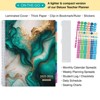 Global Printed Products Lite Teacher AY 2025-2026 Planner - 8.5"x11" (Teal Gold Marble) - 2 of 4