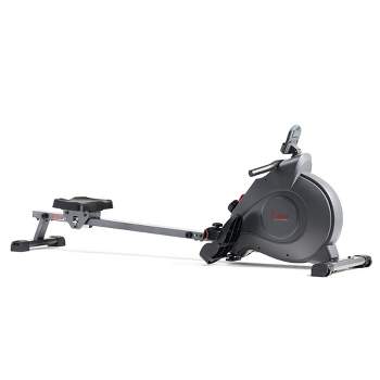 Sunny Health & Fitness Smart Compact Foldable Magnetic Rowing Machine - Black