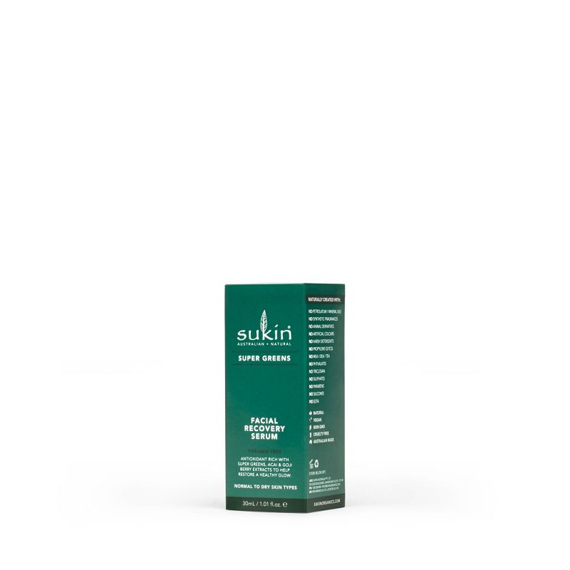 Sukin Super Greens Facial Recovery Serum - 1.01 fl oz, 4 of 9