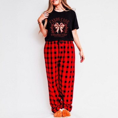 Simply Sage Market Women's Coquette Candy Cane Pajama Set