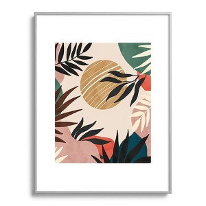 Marta Barragan Camarasa Modern tropical sunrise G Metal Framed Art Print - Deny Desings - 1 of 3