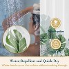 LunaLulinlk Green Shower Curtain with Hooks – Heavy-Duty Mold/Mildew-Resistant - 3 of 4