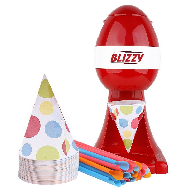Courant Blizzy Snow Cone Maker Kit, Includes 20 Cups & Straws, 1 of 9