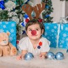 Juvale Set of 6 Reindeer Antlers Headband and Red Nose for Kids Holiday Christmas Xmas Costume Accessories - 3 of 4