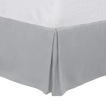 PiccoCasa Drop Pleated Brushed Bed Frame Box Spring Cover Bed Skirt 16" 1 Pc
