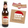 Big Dot of Happiness Funny Jolly Santa Claus - Christmas Decorations for Women and Men - 6 Beer Bottle Label Stickers and 1 Carrier - 3 of 4