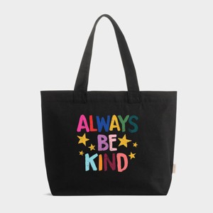 Simply Sage Market - Zippered Canvas Tote - Always Be Kind Stars