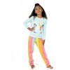 Leveret Kids Pajamas Cotton Top and Fleece Pants - 2 of 3