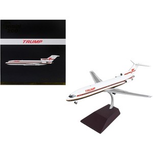 Boeing 727-200 Commercial Aircraft "Trump Shuttle" White w/Red Stripes "Gemini 200" 1/200 Diecast Model Airplane by GeminiJets - 1 of 3