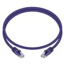 Monoprice Cat5e Ethernet Patch Cable - 3 Feet - Purple | Network Internet Cord - RJ45, Stranded, 350Mhz, UTP, Pure Bare Copper Wire, 24AWG - 4 of 4