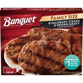Banquet Frozen Family Size Salisbury Steak - 27oz