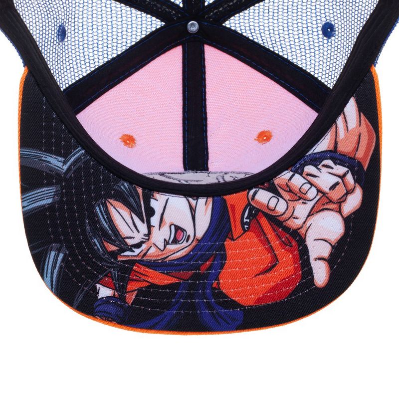 Dragon Ball Z anime cartoon symbol Orange adjustable hat cap for Men, 5 of 6
