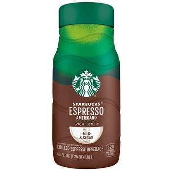 Starbucks Chilled Espresso Americano with Milk & Sugar - 40 fl oz