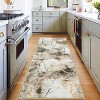 Washable Runner Rug, Non-Slip Modern Kitchen Carpet, Abstract Low Pile Stain Resistant Indoor Rug for Bedroom Hallway Laundry - 3 of 4