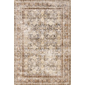 Nuloom Anise Antique Floral Spill Proof Treated Pet Friendly Premium Machine Washable Area Rug - 1 of 4