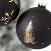 4"H Sullivans Night Sky Ball Ornament - Set of 2  Black Christmas Ornaments - 2 of 2
