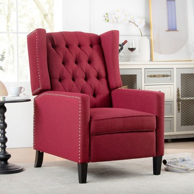 PAGED 27.16" Wide Accent Chair, Manual Wing Chair Recliner, Suitable for Living Room, Bedroom