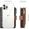 BEAFUP Small Wallets for Women,Leather RFID Blocking,Bifold Zipper Pocket Wallet,Card Case Purse with ID Window,Applies to Gift - 3 of 4