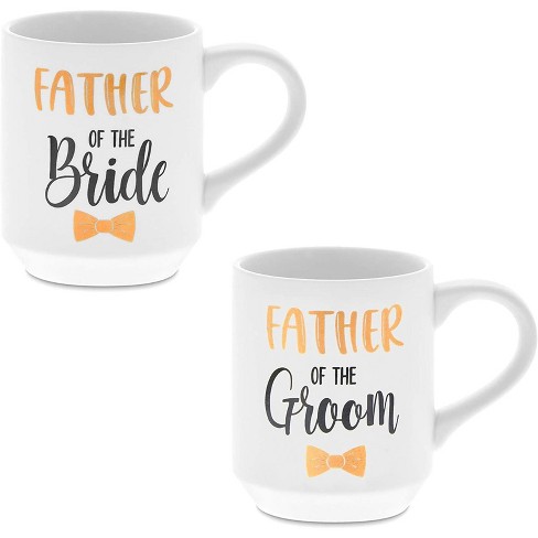 Sparkle And Bash 2 Pack Ceramic Coffee Mug Father Of The Bride Father Of The Groom 16 Oz Target