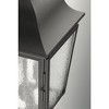 Progress Lighting Kiawah 3-Light Outdoor Post Lantern in Black with Seeded Glass Panels - 3 of 4