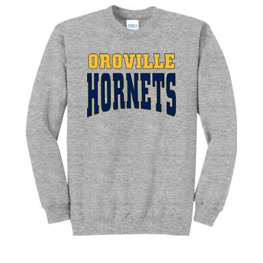Adult Oroville High School Hornets Name Classic Fleece Crewneck