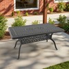 59.06" L x 35.43" W Rectangular Cast Aluminum Patio Table with 1.88" Umbrella Hole - 4 of 4