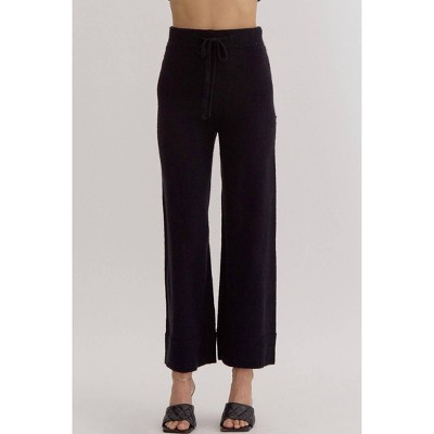 Women's Knit Drawstring Pants - entro