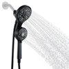 Cobbe 2-in-1 Dual Shower Head, 6-Spray Detachable Round Handheld Shower Head - 2 of 4