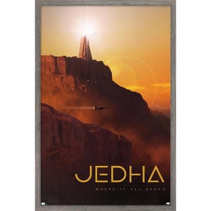 Trends International Star Wars: Jedha - Visit Jedha by Russell Walks 23 Framed Wall Poster Prints - 1 of 4