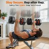 2025 Updated Adjustable Dumbbell Set of 2, with Storage Box & Anti-Slip Grip, 25/55LB Adjustable Weights - 3 of 4