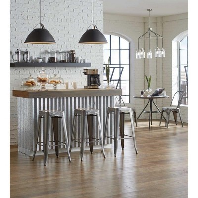 White and Brushed Nickel 20" Dome Pendant Light
