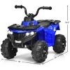 Costway Kids Ride On ATV Quad 4 Wheeler Electric Toy Car 6V Battery Power Led Lights - 3 of 4