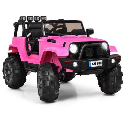 Infans 12V Kids Ride On Truck Car w/  Remote MP3 Music LED Light Pink