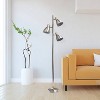 64" Traditional 3 Light Metal Floor Lamp with Adjustable Spotlight Shades - Creekwood Home - 4 of 4