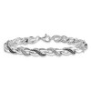 Black Bow Jewelry Black & White Diamond Infinity Bracelet in Sterling Silver, 7.5 Inch - 3 of 4